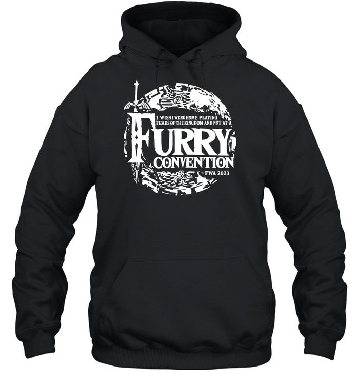 I Wish I Were Home Playing Tears Of The Kingdom And Not At A Furry Convention Fwa 2023 Hoodie