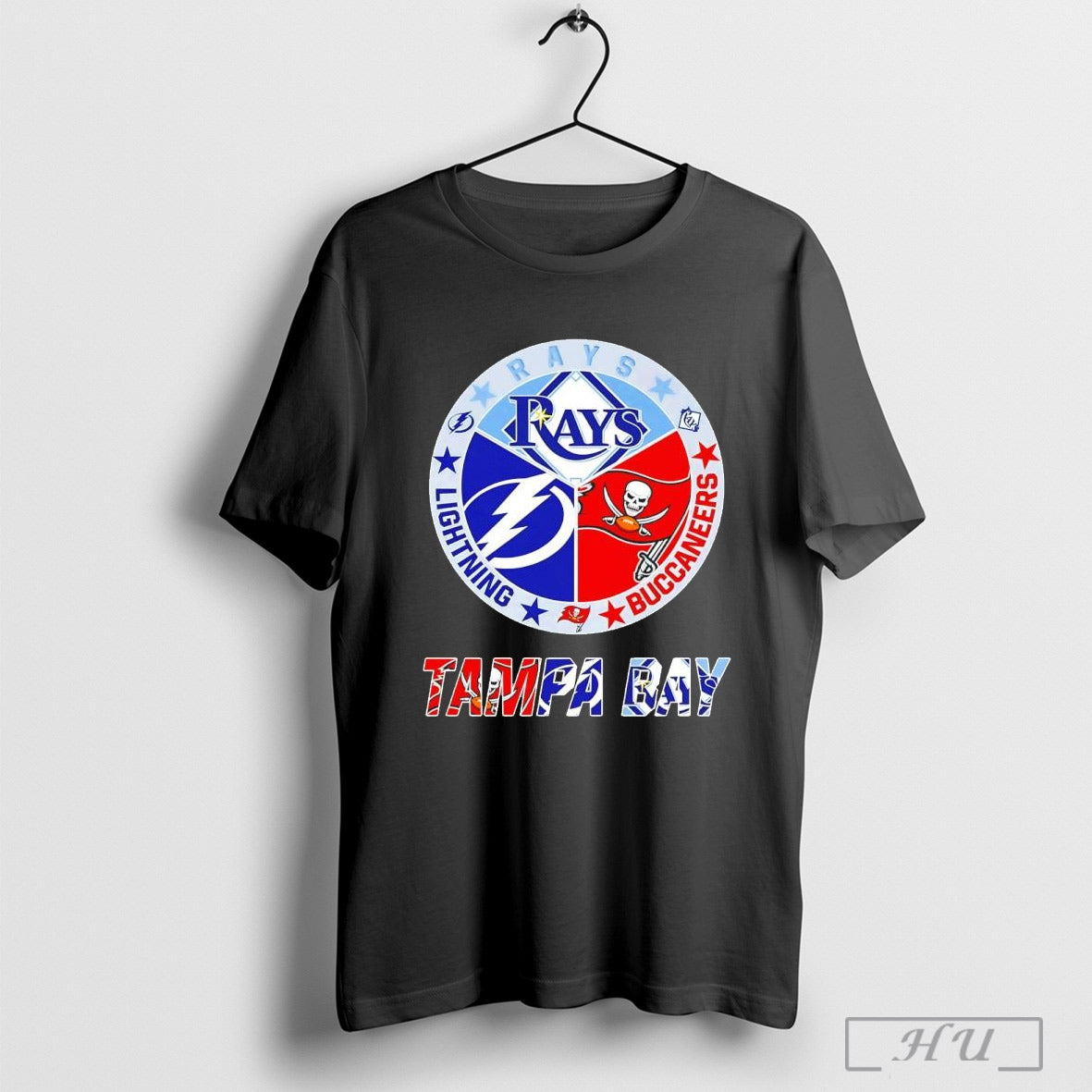 Tampa Bay Buccaneers Rays Lightning All Sports Logo T Shirt