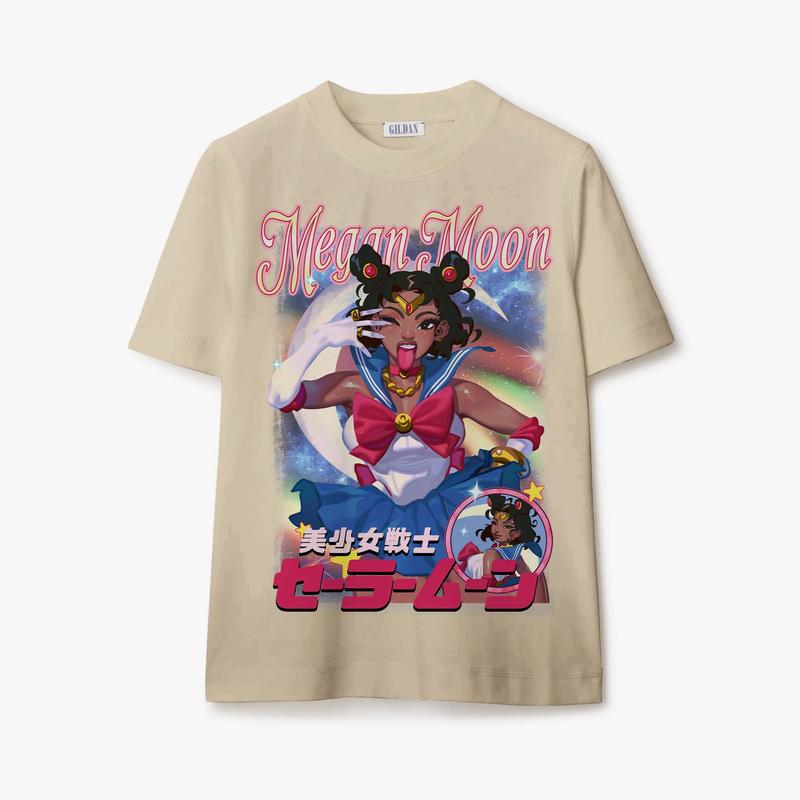 Mexgan Sailor Moon T-Shirt, Sweatshirt, Hoodie  Available in Sizes S-3XL Crewneck Classic casual tee