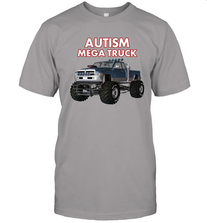Monster Truck Autism Mega Truck Tee