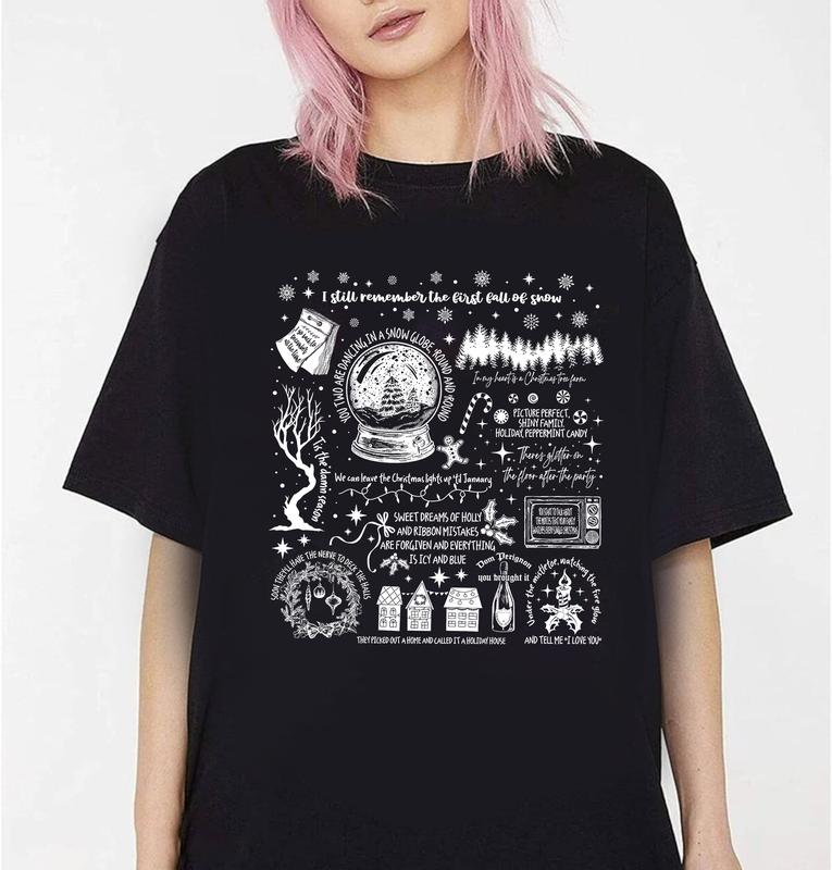Christmas Song Lyrics Unisex ShirtSweatshirtHoodie For Fan, Christmas Cozy SHirt