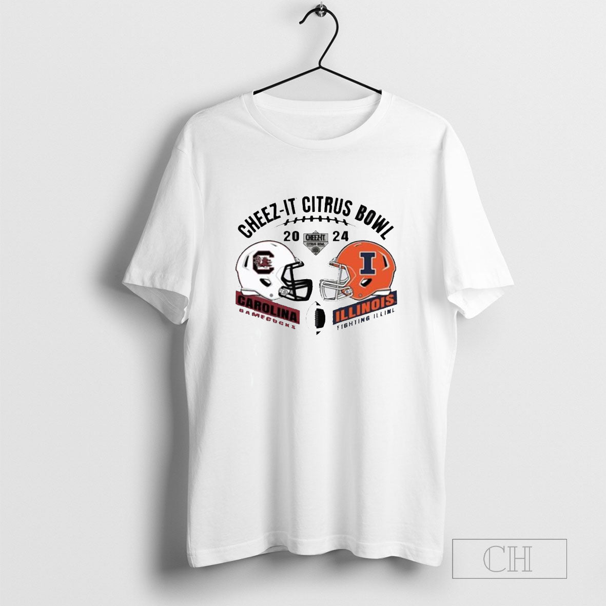 South Carolina Gamecocks Vs Illinois Fighting Illini 2024 Cheez It Citrus Bowl Head To Head Shirt