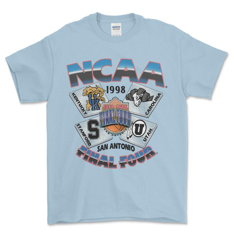 1998 NCAA Final Four San Antonio T-Shirt, graphic vintage sports tees for men