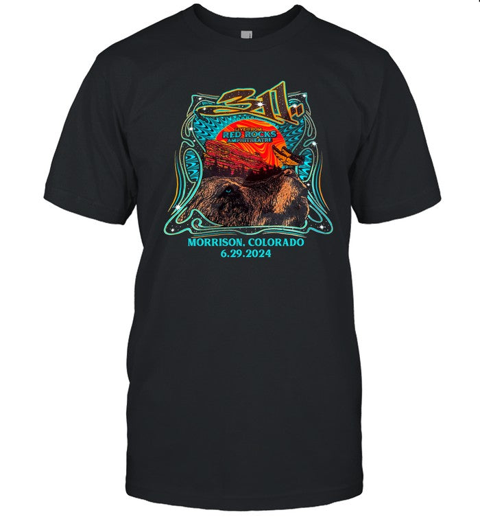 311 June 29 2024 Morrison Red Rocks Amphitheatre Concert Shirt Artwork