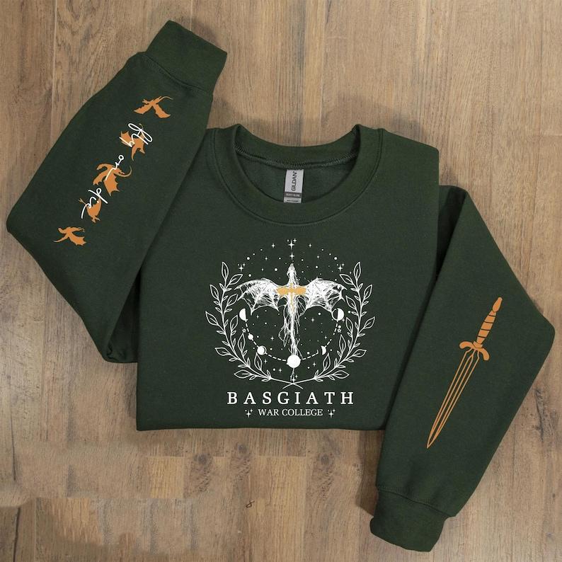 Fourth Wing Sweatshirt, Basgiath War College, Dragon Rider, Violet Sorrengail, Xaden Riorson, Riders Quadrant, Fantasy reader, Rebecca Yoros