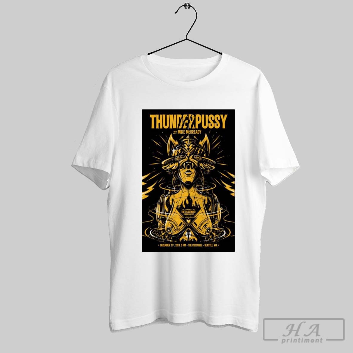 Poster Thunderpussy The Crocodile In Seattle Wa December 21 2024 T Shirt