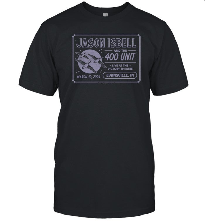 Jason Isbell And The 400 Unit Tour Evansville, IN 2024 T-Shirt