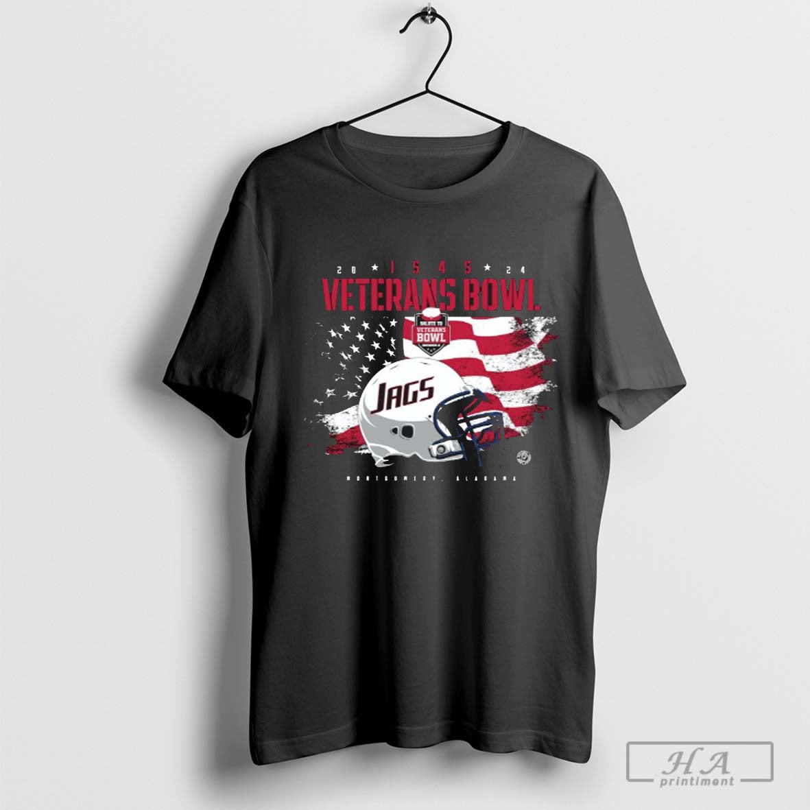 South Alabama Jaguars 2024 Salute To Veterans Bowl Helmet T Shirts