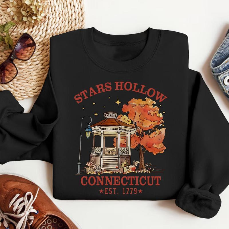 Star's Hollow Luke's Sweatshirts - Shirt , Gilmore Girls Shirt, Autumn Festival Shirts, Connecticut EST. 1779 Tee, Stars Hollow Shirt, Halloween Gift, Gilmore Girls Shirt, For Men, For Women, Classic Fashion Cotton Underwear Shirt Hoodie Sweaters