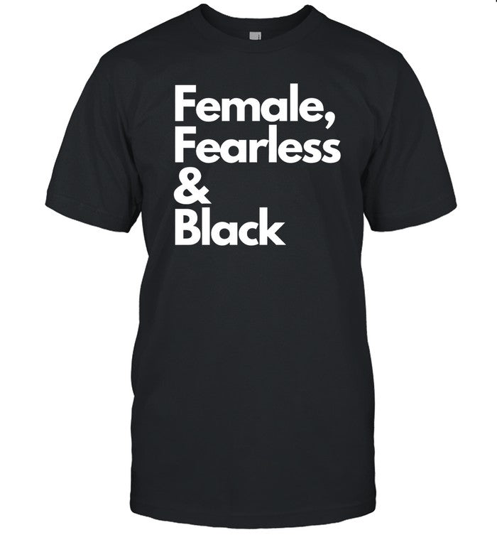 Sheryl Swoopes Wearing Female Fearless And Black Shirt