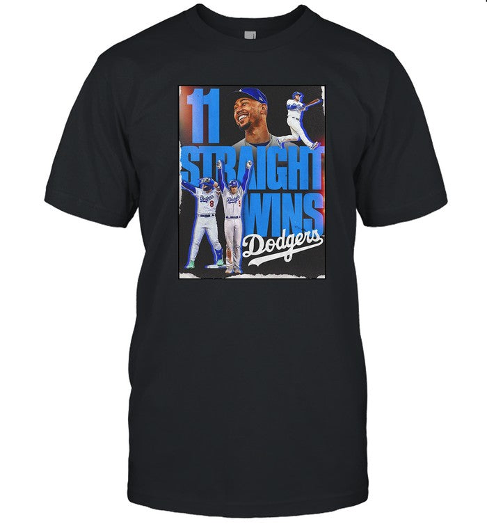 LA Dodgers 11 Straight Wins 2023 Shirts
