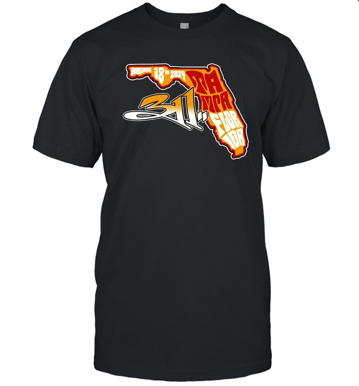 311 Band Aug 18 2024 Hard Rock Event Center in Tampa Tour Shirt