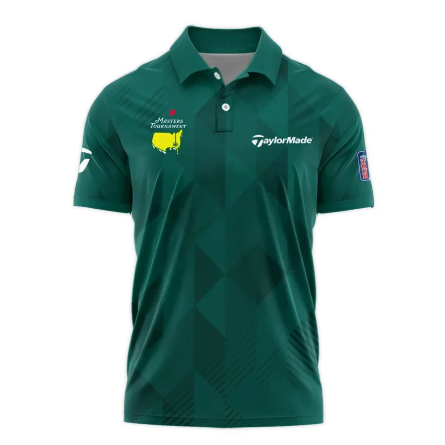 Masters Tournament Golf Sport Taylor Made Polo Shirt Sports Triangle Abstract Green Polo Shirt For M