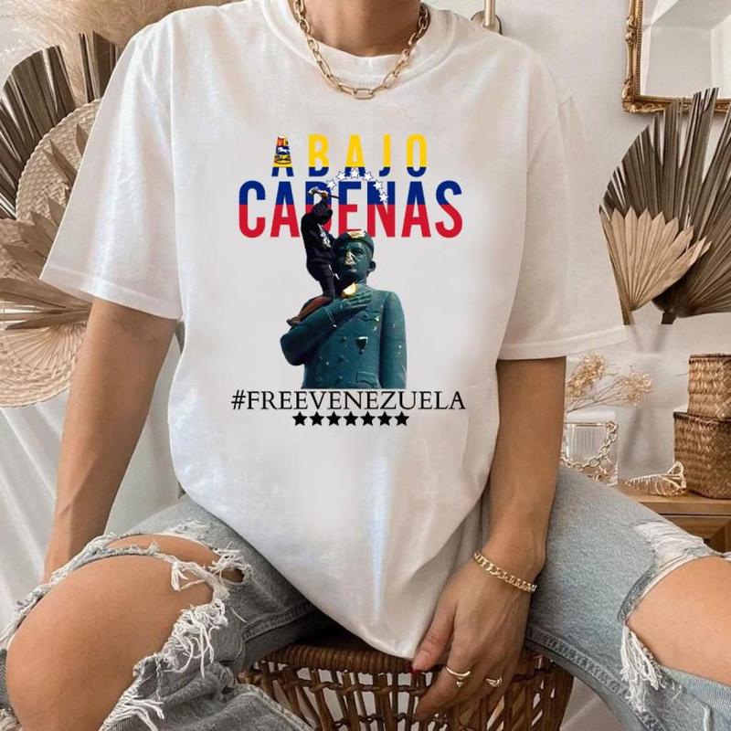 Venezuela Hasta El Final Con Edmundo T-Shirt, Venezuela Sweatshirt, T-Shirt Venezuela, Unisex Tee, Full Size and Full Colors Cotton Fabric