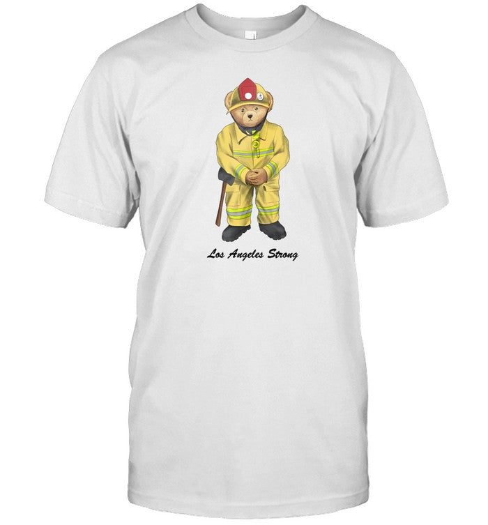 Michael Cherman Firefighter Bear Relief Los Angeles Strong Shirt