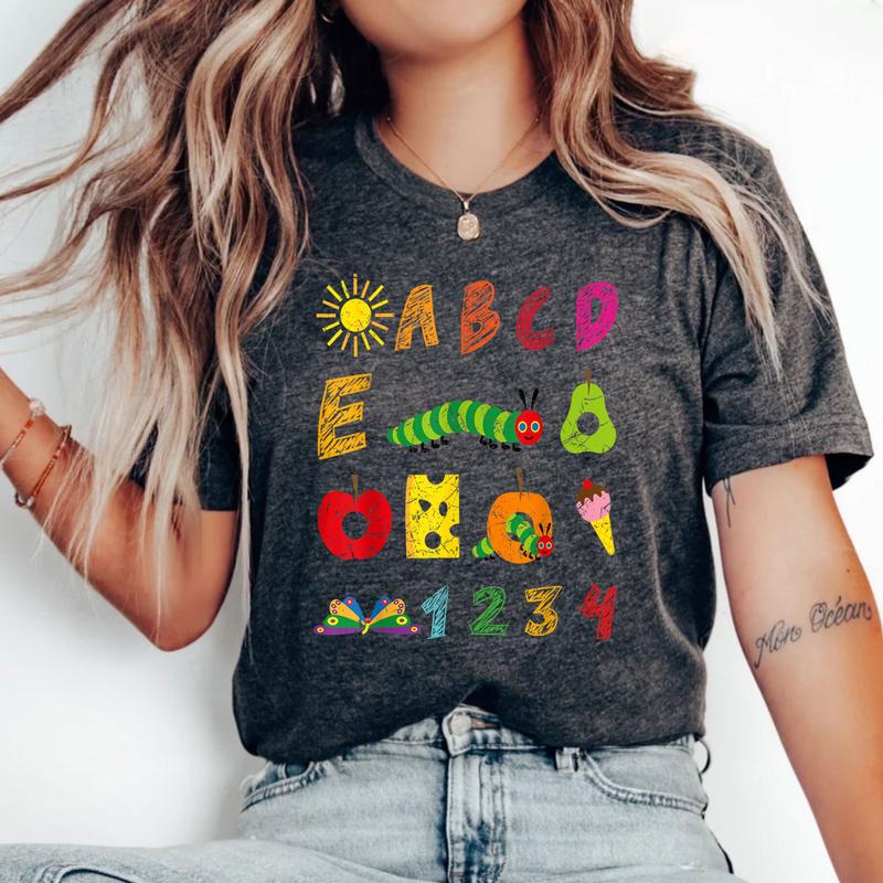 Cute Hungry Caterpillar Transformation Back To School T-Shirt, We Are Hungry For Knowledge, I Still Read Children's Books Shirt, Elementary Teacher, C