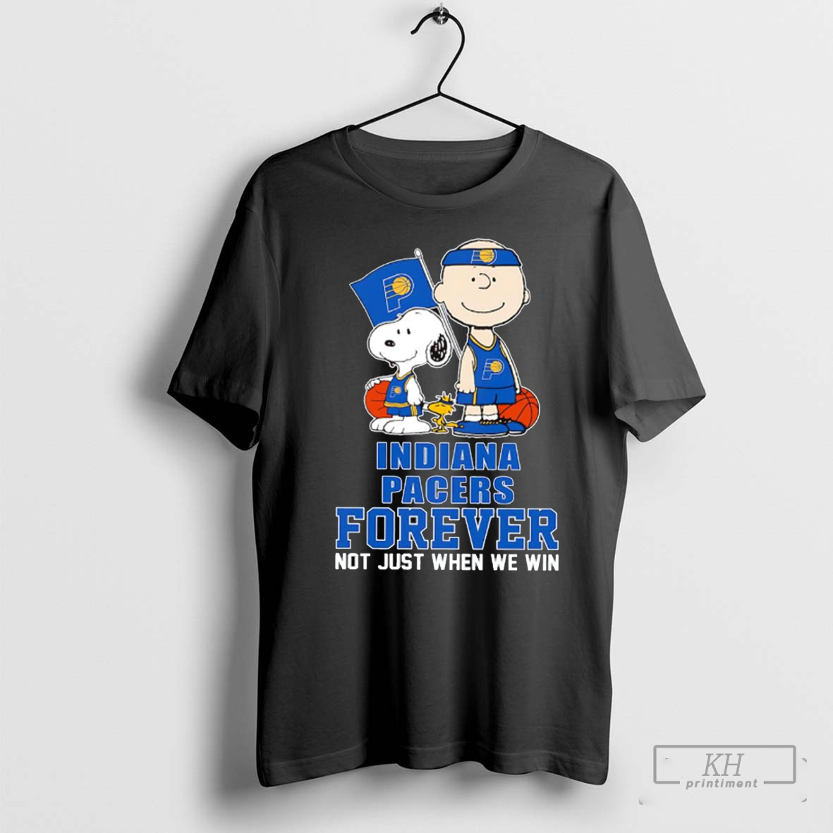 Snoopy x Charlie Brown Indiana Pacers forever not just when we win shirt