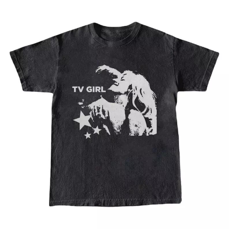 TV Girl, TV Girl French Exit, T-Shirt Artist Merch Unisex Cotton Crewneck Cotton Crewneck