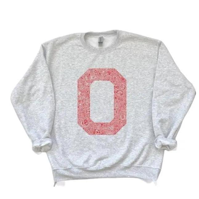 Ohio State Buckeyes The O College Style Sweatshirt Unisex hoodie, T-shirt Cotton Fabric Man Menswear
