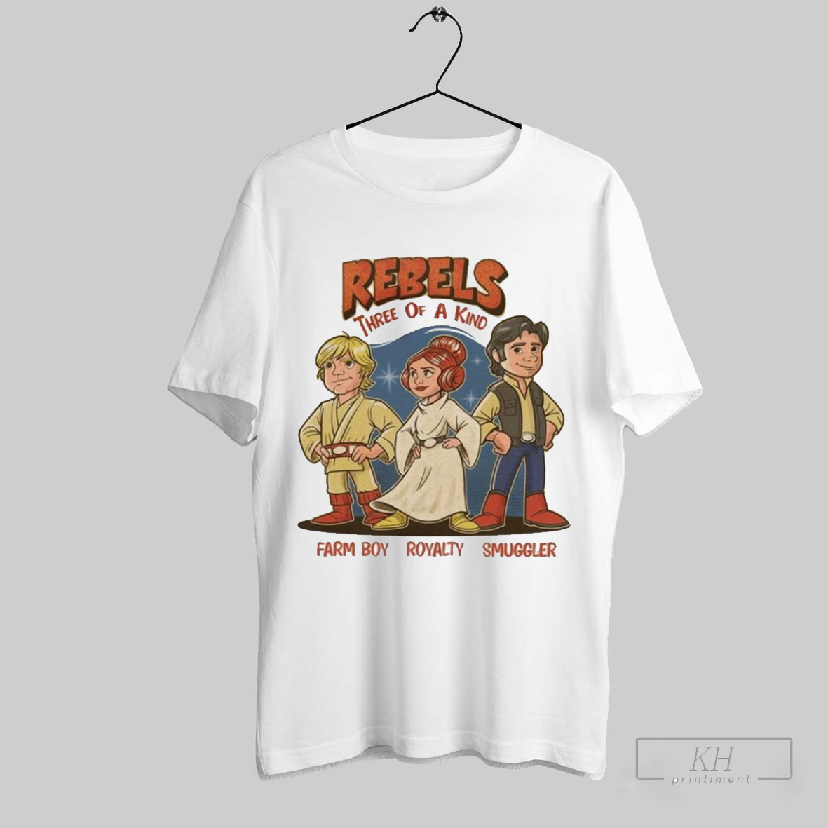 Rebels Three Of A Kind Farm Boy Royalty Smuggler Shirt T Shirt