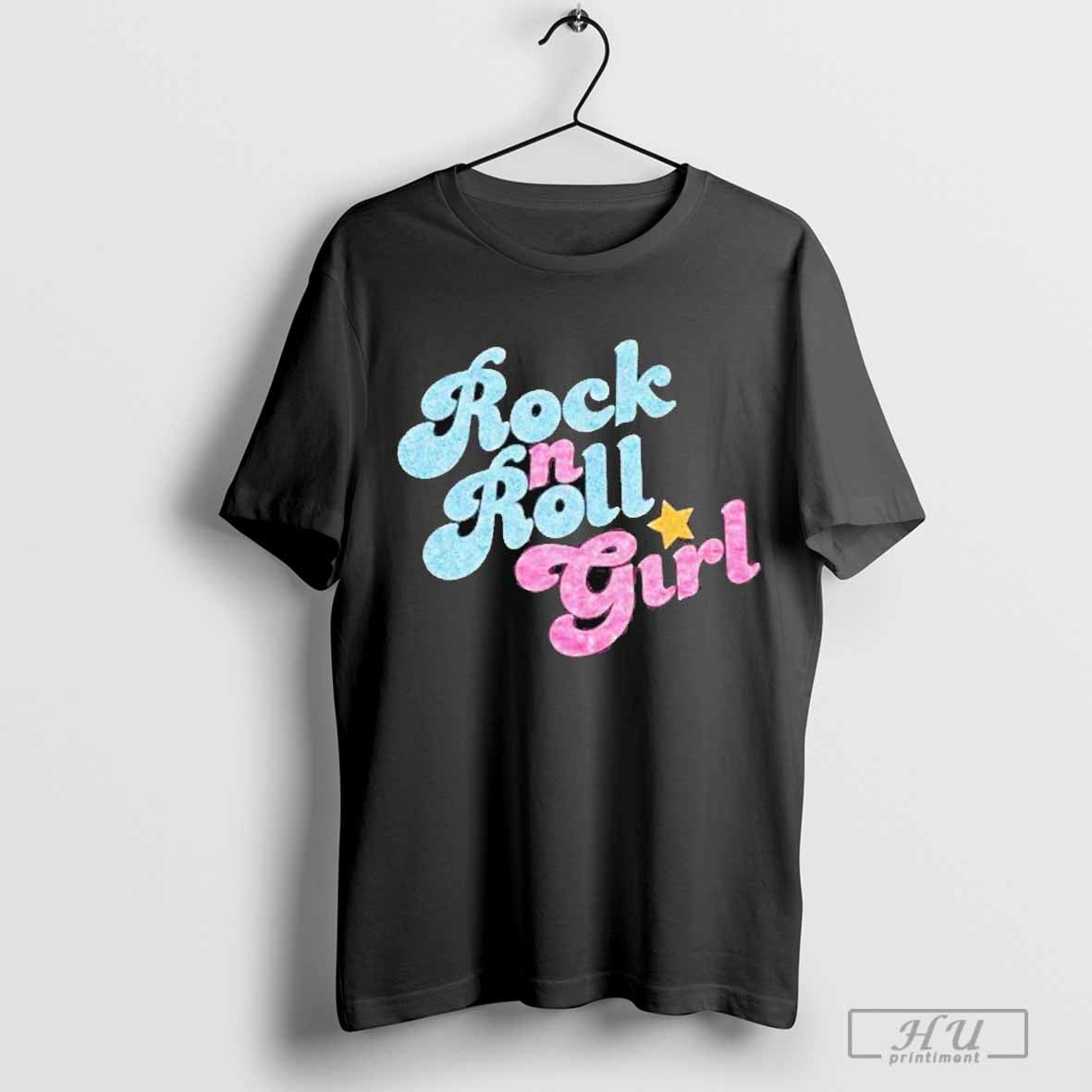 Rock N Roll Girl Cute Rockstar Concert 2024 T-shirt