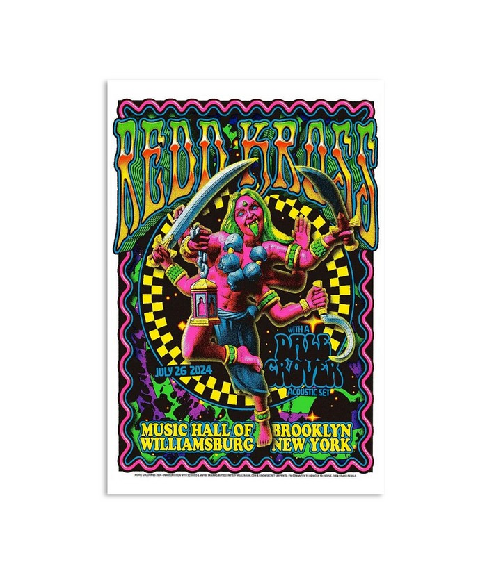 Redd Kross July 26 2924 Music Hall Of Williamsburg Brooklyn New York Poster
