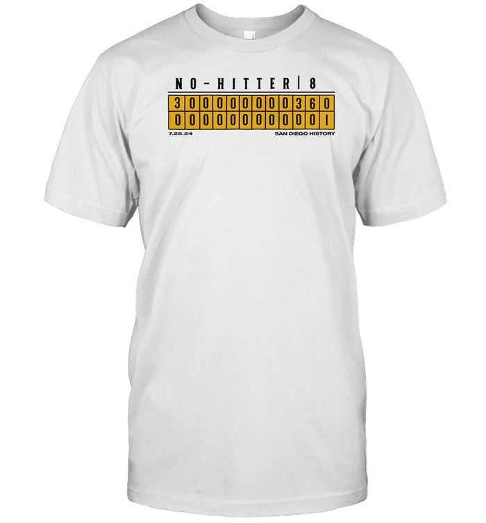 Jomboymedia No-Hitter July 25, 2024 Boxscore Shirt