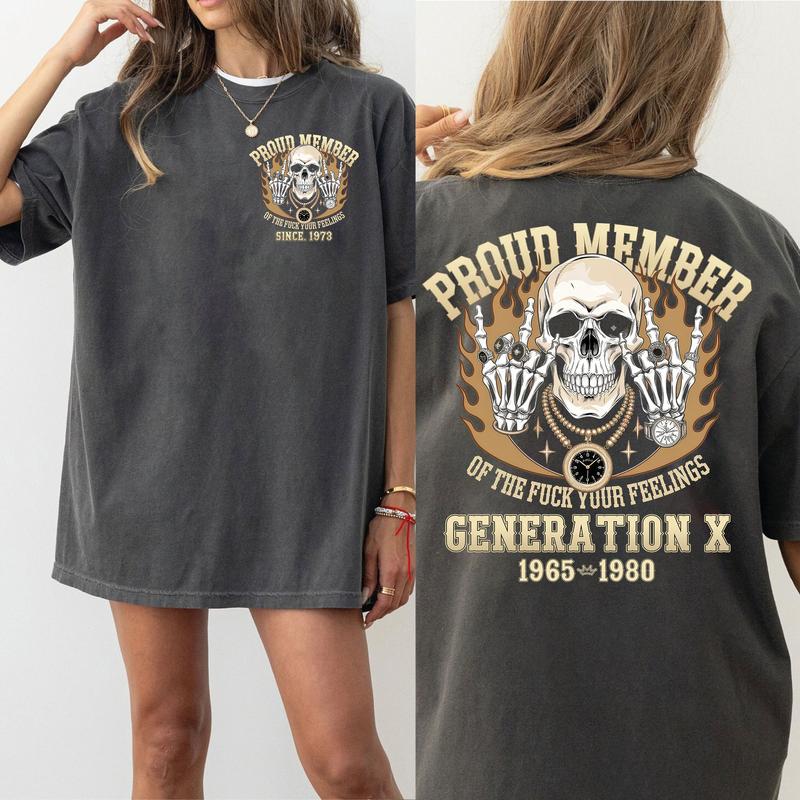 Proud Gen X Raised On Hose Water And Neglect T-Shirt: Vintage Inspired, Funny Humor Tee For GenX Members
