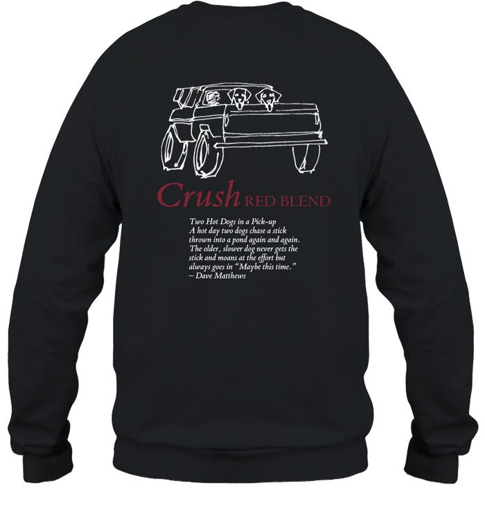 Dreaming Tree Two Dogs Crush Red Blend Shirt New