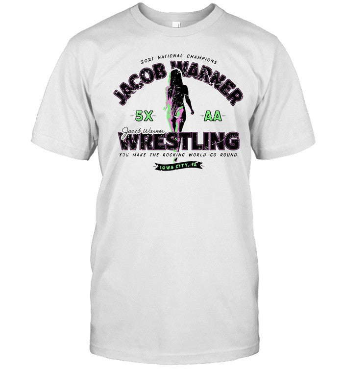 Abe Assad Jacob Warner Wrestling Iowa City, IA 2023 Limited Shirt