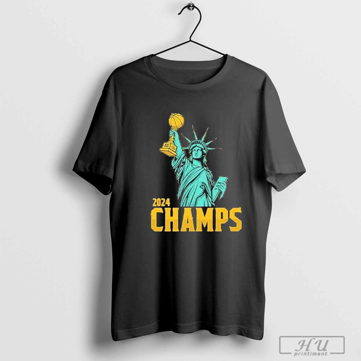 Statue Of Liberty New York Liberty 2024 Champs T-Shirt