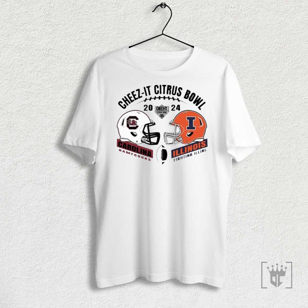 South Carolina Gamecocks Vs Illinois Fighting Illini 2024 Cheez It Citrus Bowl Head To Head T Shirts