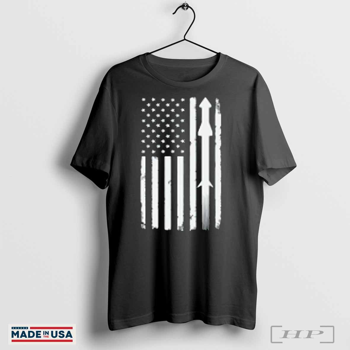 SpaceX Flag WHITE - Occupy Mars 2024 SpaceX shirt