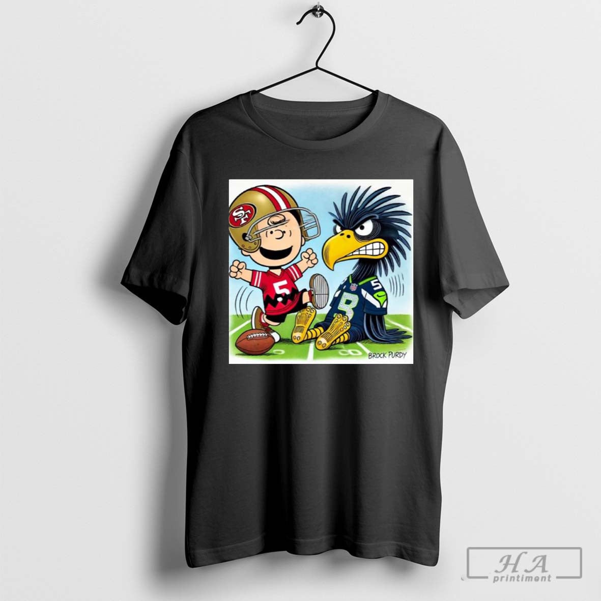 San Francisco 49ers Vs Seattle Seahawks Week 11 Doodle Letâ€™s go Niner Gang T-shirt