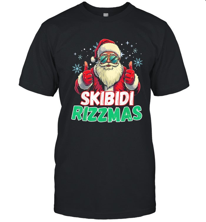 Skibidi Rizzmas Christmas Rizz Santa Claus Charisma shirt