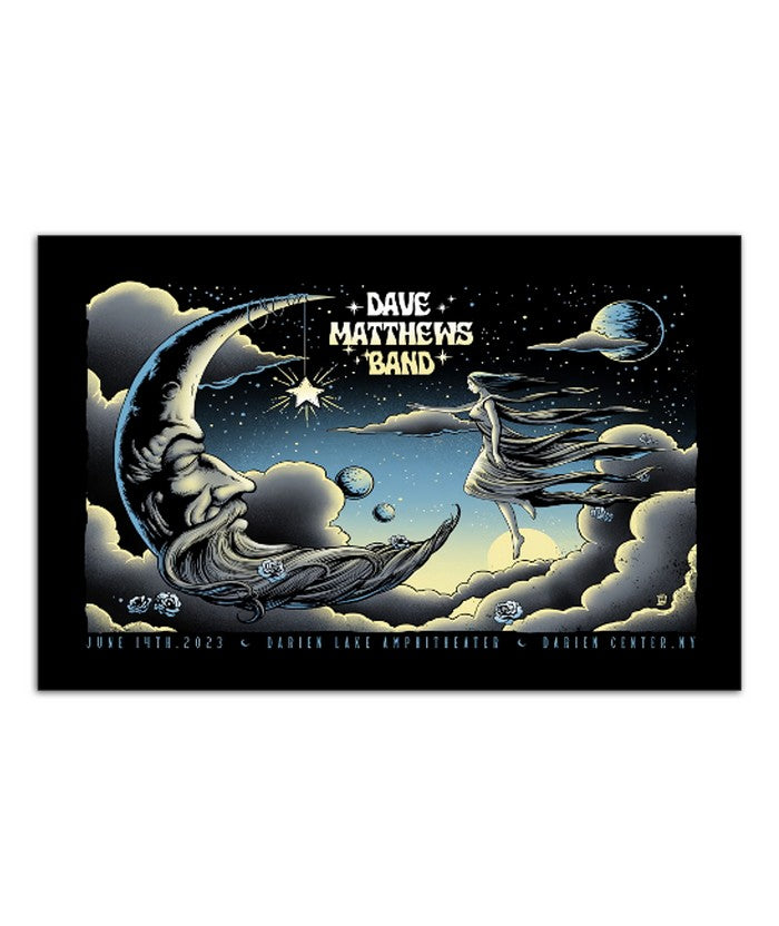 Dave Matthews Darien Lake Amphitheater Darien Center NY June 14th 2023 Poster