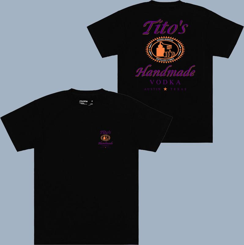 Tito Hanmade Vodka New T-shirt -  2 Side - Multiple Fashion Choices - Statement Pieces - Unisex Clothing Choices - Size Range For Everyone - Every Col