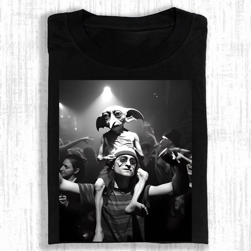 Dance Floor Funny 90s T-Shirt, Funny shirt, Meme shirt, Retro Harry and Dobby Dance Scene, 90s Party Vibes, Tops