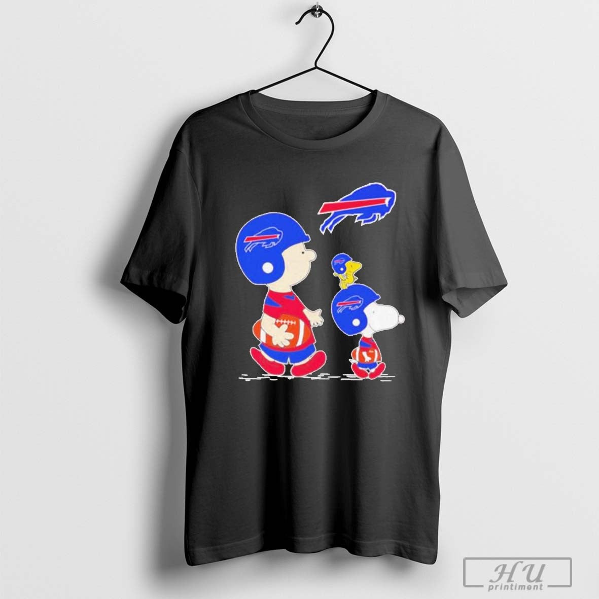 Snoopy And Charlie Brown Together Lets Go Buffalo Bills T Shirt