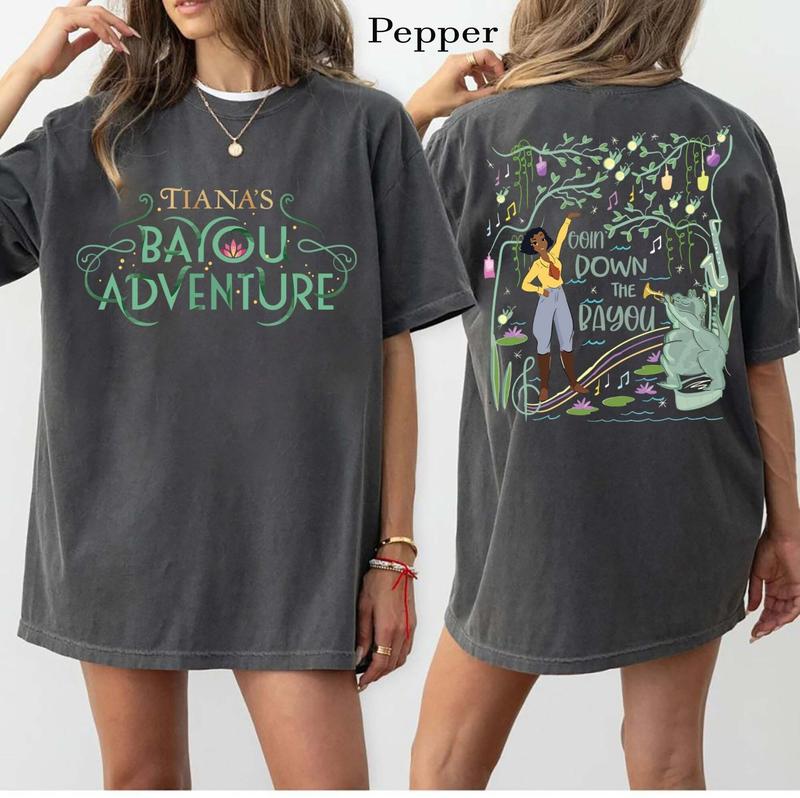 Tiana's Bayou Adventure Shirt, WDW land Princess Shirt, Tiana Princess Shirt, Tiana's Palace Shirt, Girl Trip Shirt , Free Shipping, Unisex T-Shir