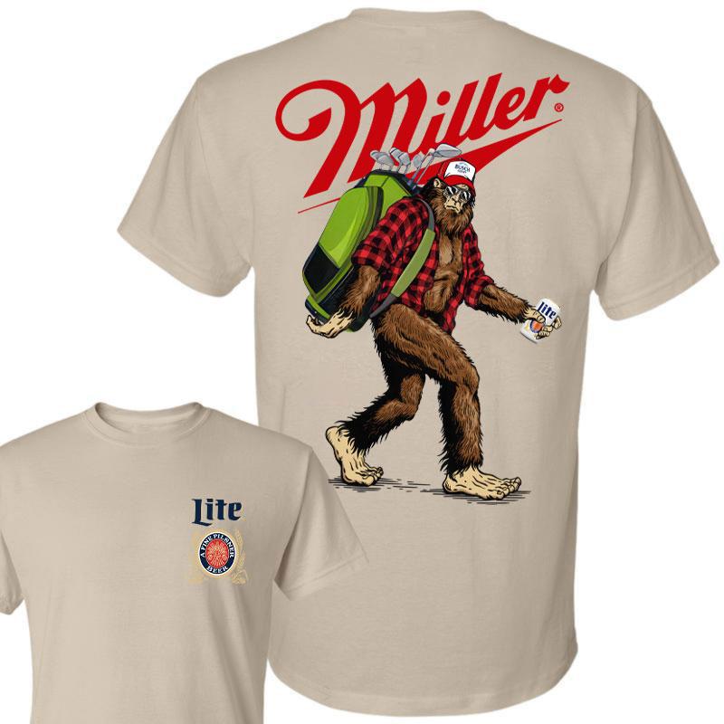 Big Foot Golf Miller Lite shirt,  Golf Big Foot sweatshirt, Golf Miller Lite hoodie for men and women