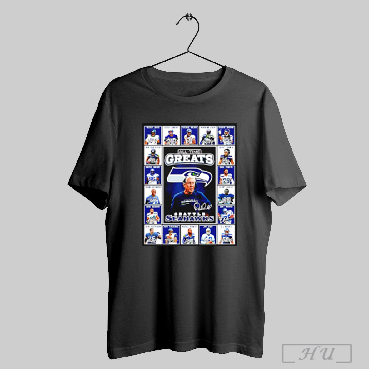 Seattle Seahawks All Time Greats All Team Picture Signature T Shirt Sweatshirt