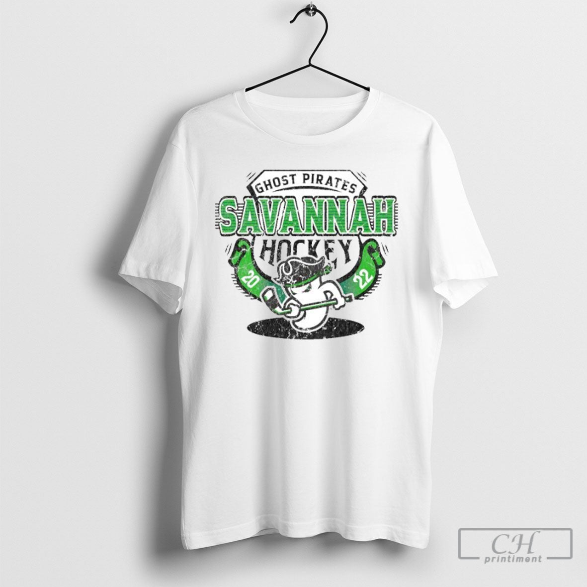 Savannah Ghost Pirates Clever Way Puff Cement T Shirt