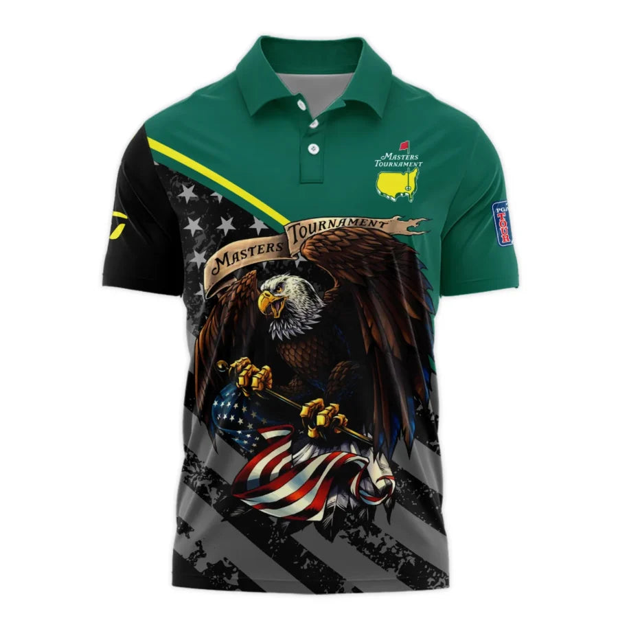 Special Version Golf Masters Tournament Taylor Made Polo Shirt Egale USA Green Color Golf Sports All