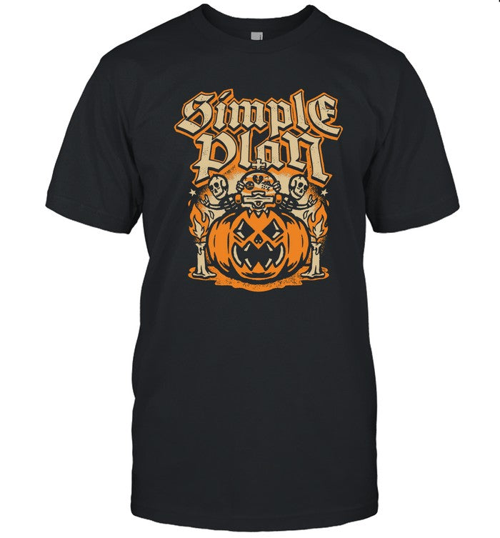 Simple Plan Halloween Pumpkin T-Shirt