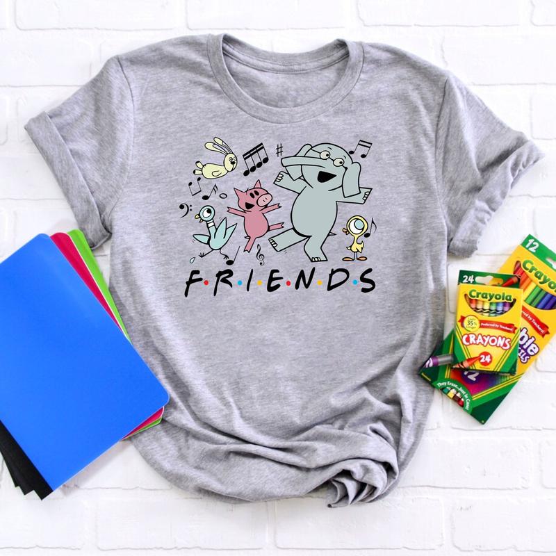 Friends Piggie Elephant Pigeons Shirt, Read More Book T-shirt, It's A Good Day To Read Kids Tee, Children Books, Book Lover Gift, Bookworm Shirt, Read