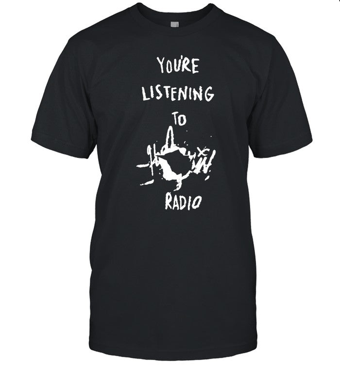 Lady Gaga wearing Youâ€™re Listening To Harlequin Radio Shirt