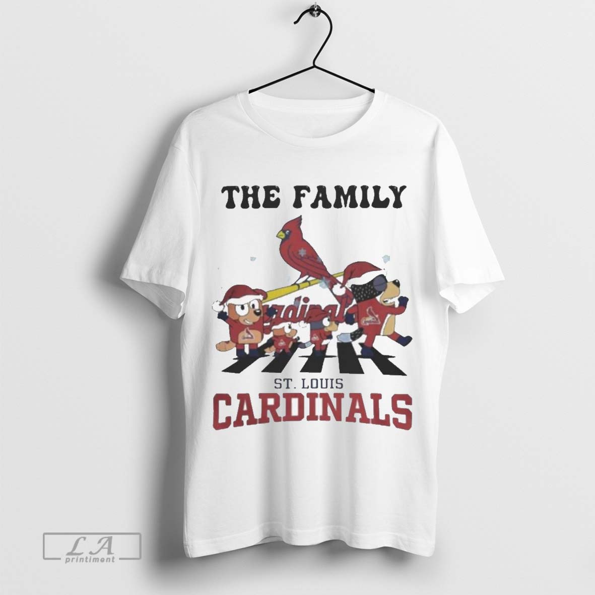 St. Louis Cardinals X Family Bluey Merry Christmas 2024 Shirt