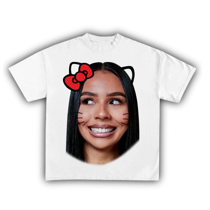 Mariah The Red Kitty Graphic T-Shirt Rap Music Gift Fans Cotton Fit Oversized Top Womenswear Check