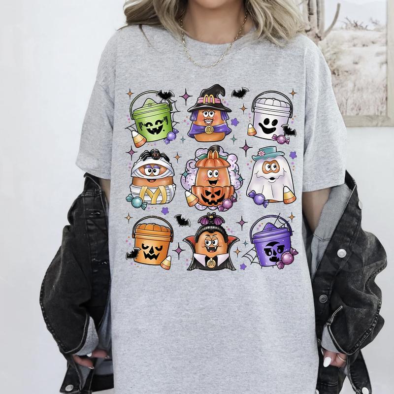 Halloween Chicken Nuggets Sweatshirt, 90s Retro Halloween Shirt, Spooky Nugget Crewneck